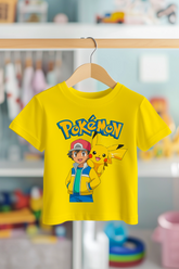 ASH VE PIKACHU | PREMIUM KALİTE ÇOCUK TİŞÖRTÜ